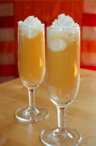 Rezeptbild: Cocktail mit Eiscreme Orange-Angel