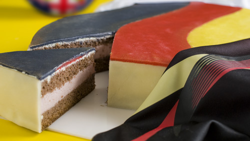Deutschlandtorte ''Schwarz Rot Gold''