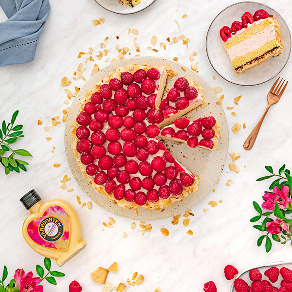 VERPOORTEN Himbeer-Joghurt-Partytorte