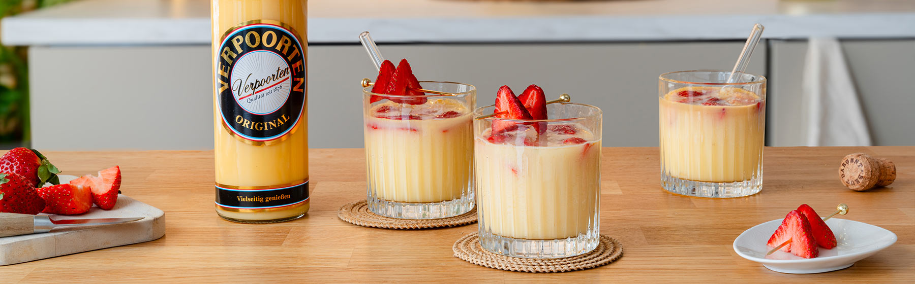 Eierlikör-Erdbeer-Bowle Eierlikör-Erdbeer-Bowle