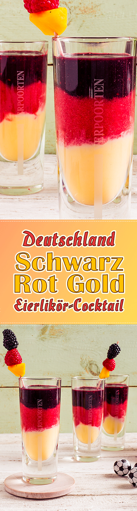 VERPOORTEN Länder-Cocktail Deutschland 'Schwarz Rot Gold' - Cocktails ...
