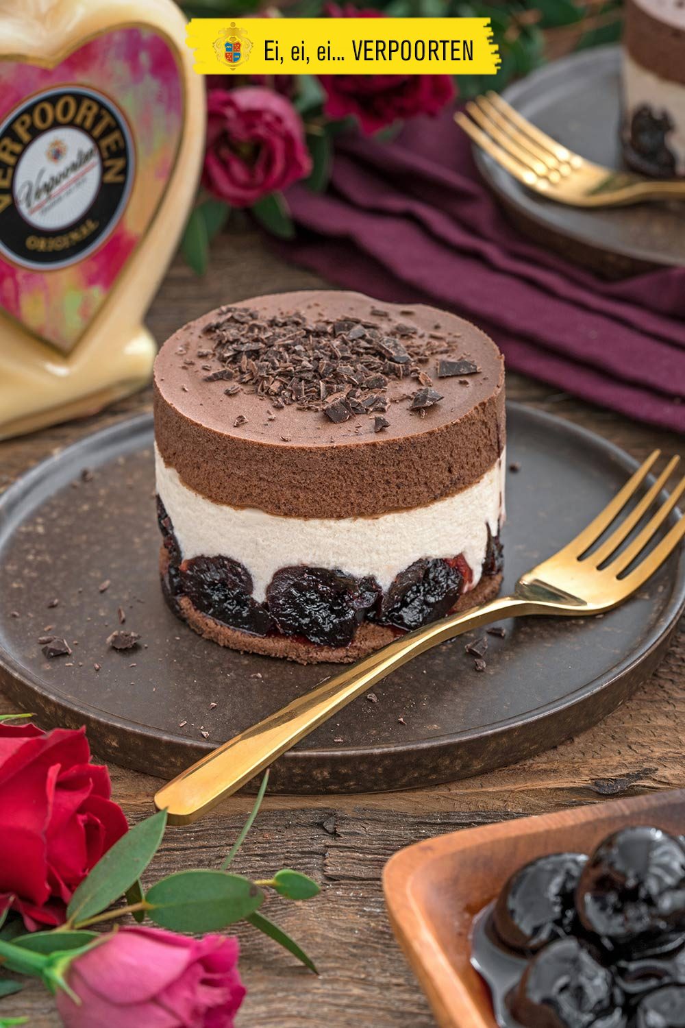 Bonner Schokoladen-Kirsch-Törtchen mit Eierlikör (laktosefreie Verpoorten Rezepte)