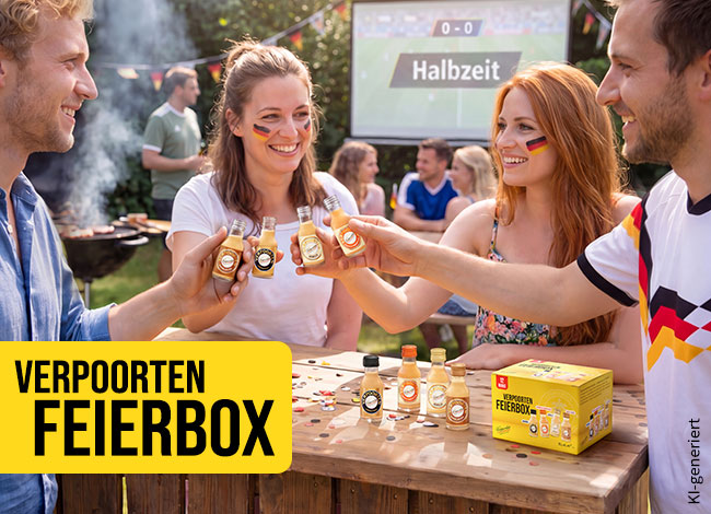 Die Verpoorten Feierbox zur Fußball-WM