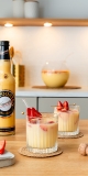 Eierlikör-Erdbeer-Bowle