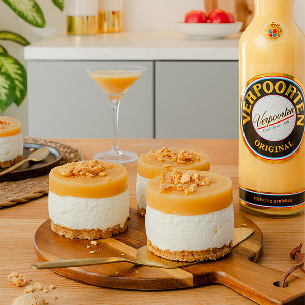 Apfeltörtchen mit Verpoortenmousse ohne Backen