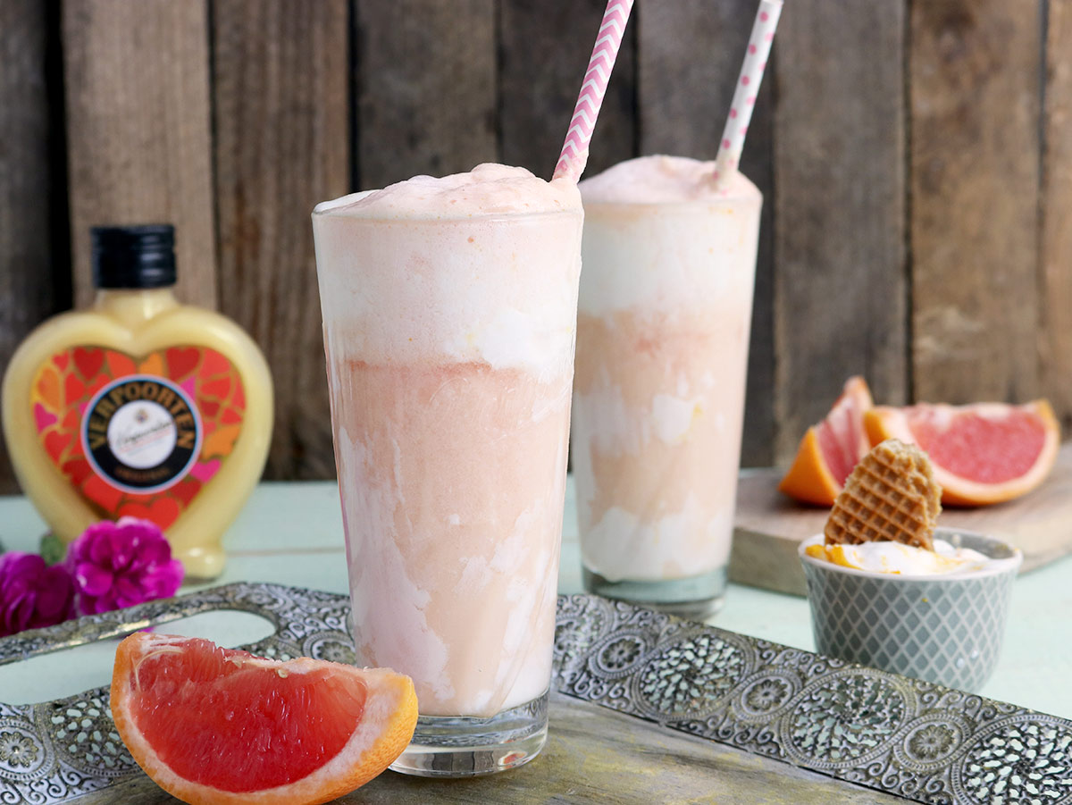 Grapefruit Pfirsich Float mit Verpoorten Original Eierlikör Bild 3 Grapefruit Pfirsich Float mit Verpoorten Original Eierlikör Bild 3