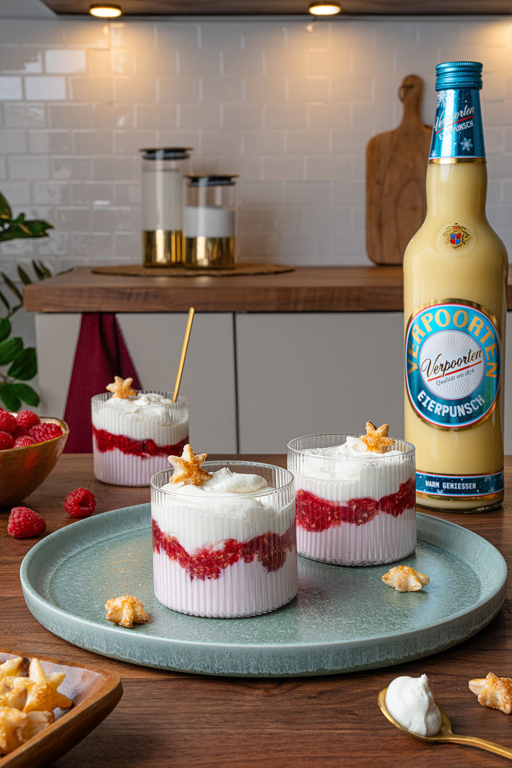 Himbeer Mascarpone Dessert mit Verpoorten Eierpunsch Bild 1 Himbeer Mascarpone Dessert mit Verpoorten Eierpunsch Bild 1