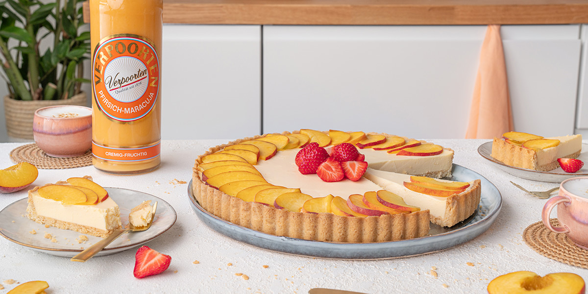 Pfirsich Maracuja Joghurt Tarte Kuchenrezept mit Likör Bild 3 Pfirsich Maracuja Joghurt Tarte Kuchenrezept mit Likör Bild 3