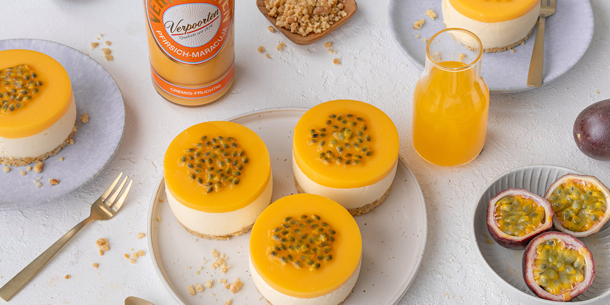 Pfirsich-Maracuja-Joghurt-Törtchen mit Verpoorten Pfirsich-Maracuja Bild 3