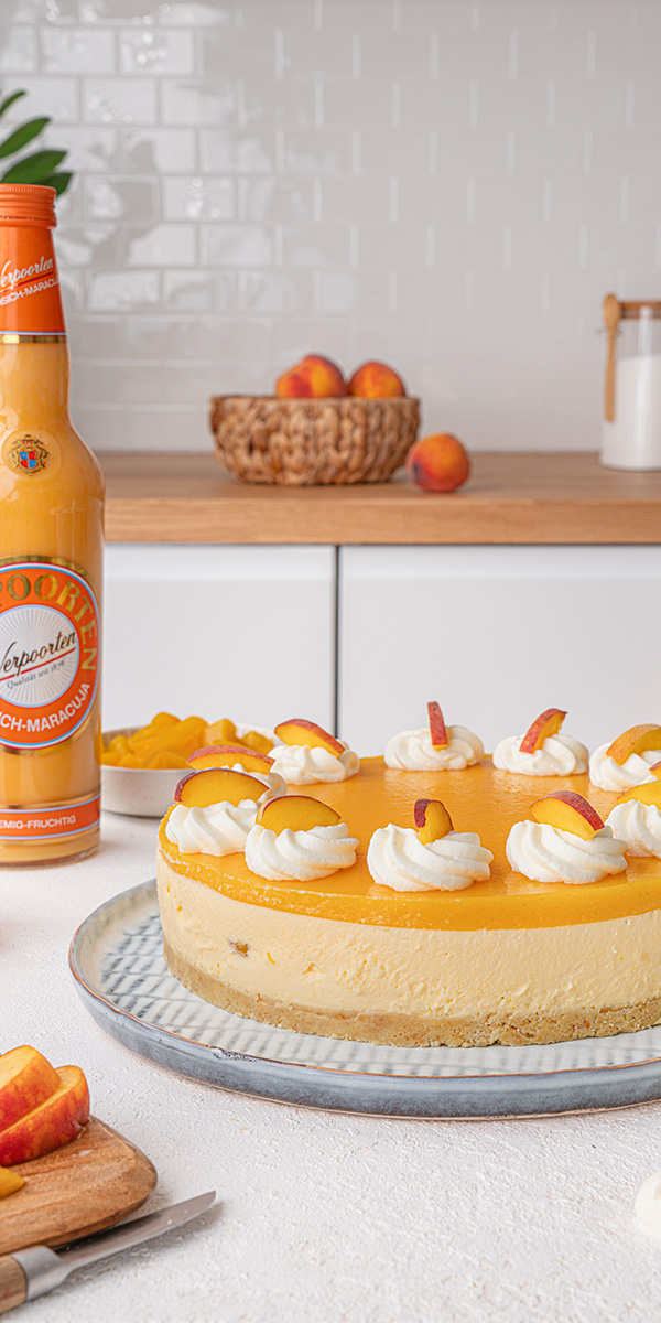 Pfirsich Torte mit Eierlikör Bild 1 Pfirsich Torte mit Eierlikör Bild 1
