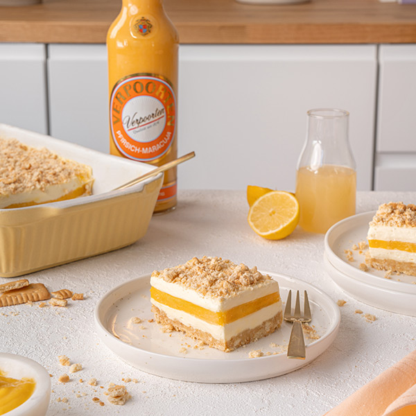 No-Bake Lasagne mit Verpoorten Pfirsich-Maracuja