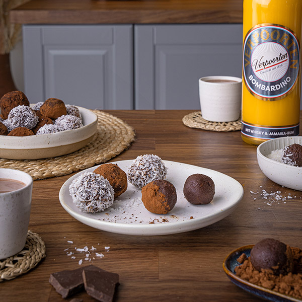 Trüffel Pralinen mit Bombardino von Verpoorten