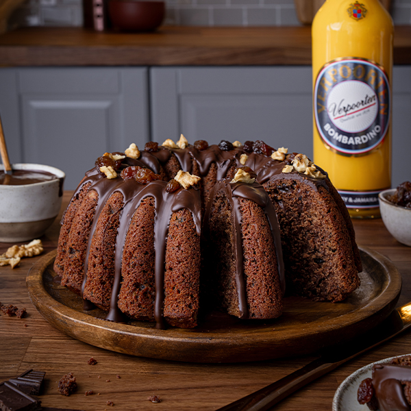 Gewürzkuchen mit Schokolade und Bombardino von Verpoorten