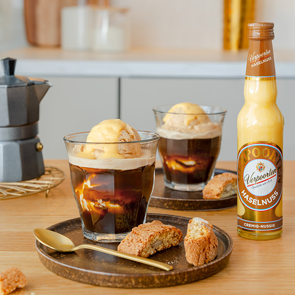 Verpoorten Haselnuss Affogato