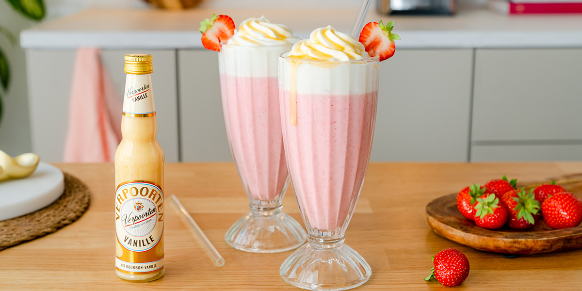 Verpoorten Vanille Erdbeer Milchshake Bild 3 Verpoorten Vanille Erdbeer Milchshake Bild 3