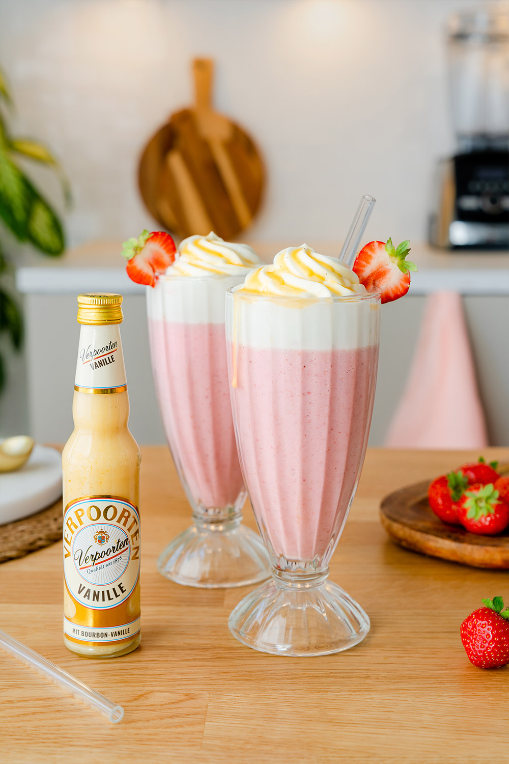 Verpoorten Vanille Erdbeer Milchshake Bild 1 Verpoorten Vanille Erdbeer Milchshake Bild 1