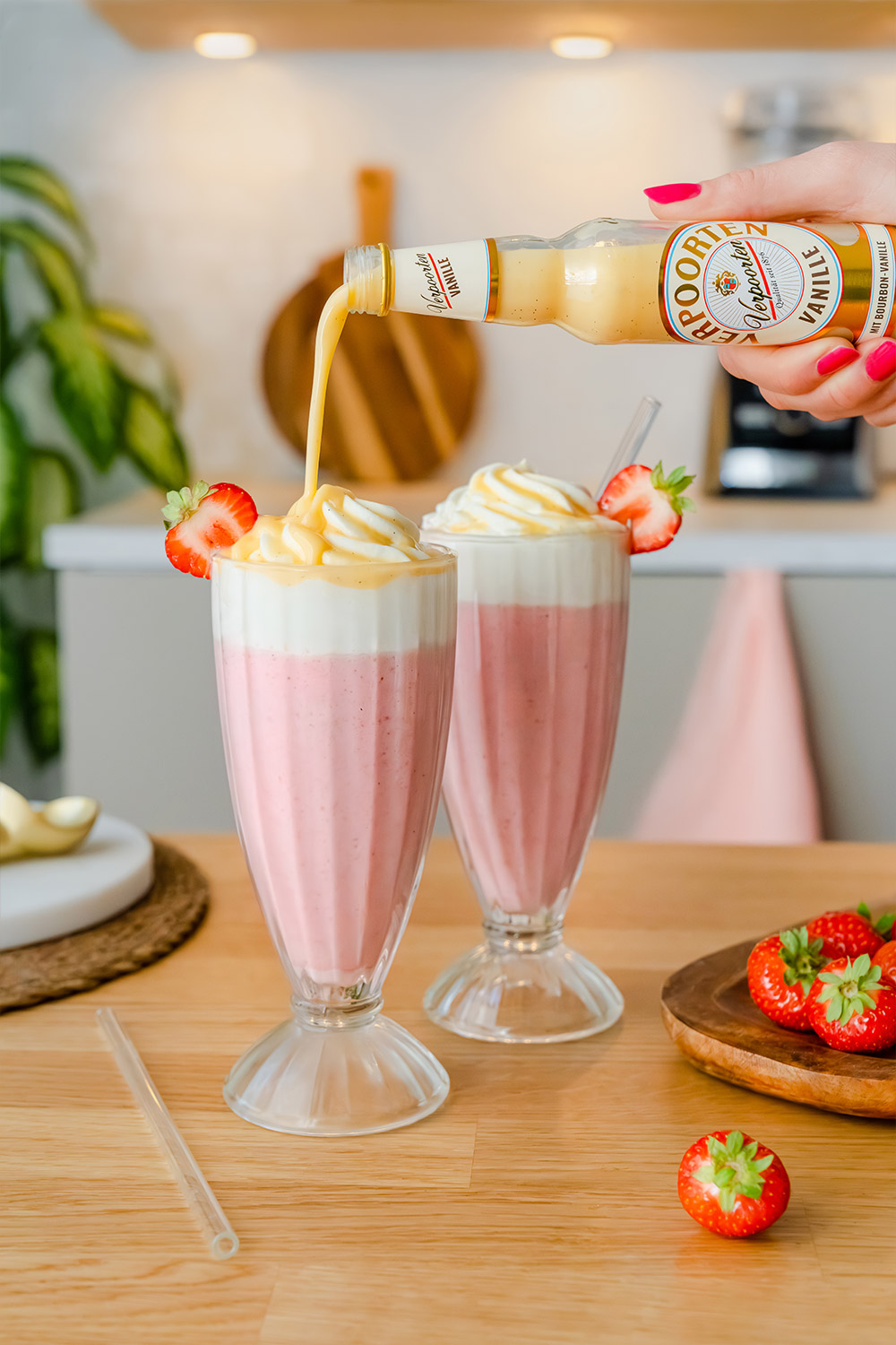 Verpoorten Vanille Erdbeer Milchshake Bild 2 Verpoorten Vanille Erdbeer Milchshake Bild 2