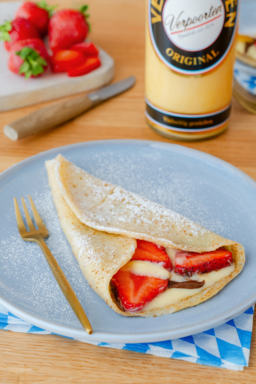Verpoorten Crêpes mit Erdbeeren Bild 2 Verpoorten Crêpes mit Erdbeeren Bild 2