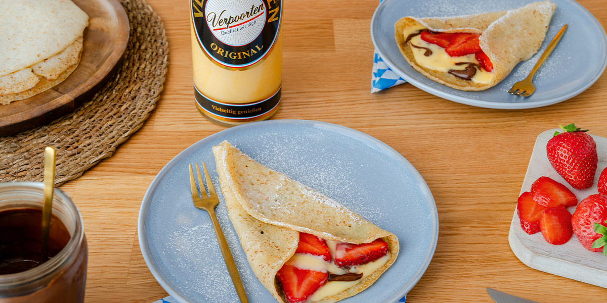 Verpoorten Crêpes mit Erdbeeren Bild 3 Verpoorten Crêpes mit Erdbeeren Bild 3