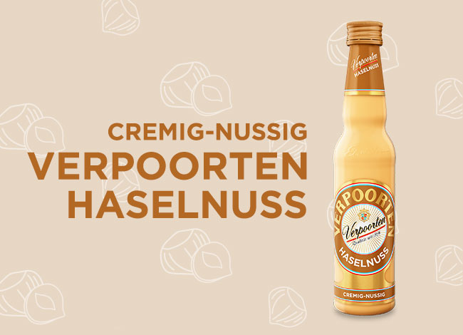 VERPOORTEN HASELNUSS<br />Haselnuss trifft cremigen Eierlikör