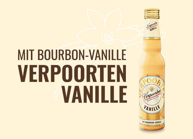 VERPOORTEN VANILLE<br />Cremiger Eierlikör mit echter Bourbon Vanille