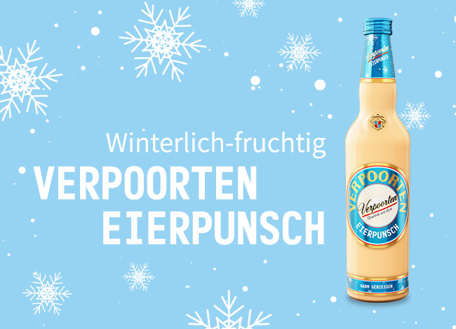 VERPOORTEN EIERPUNSCH<br />Macht den Winter gemütlich