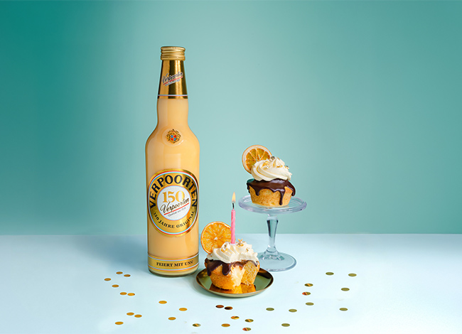 Verpoorten Cupcakes mit Orangen-Eierlikör Kern