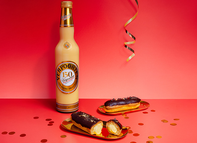 Verpoorten Éclair mit Eierlikörpudding-Füllung