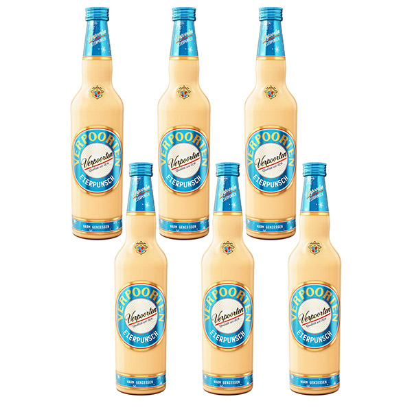 6 x Eierpunsch 0,7 L Flasche VERPOORTEN Eierpunsch 11 %vol 