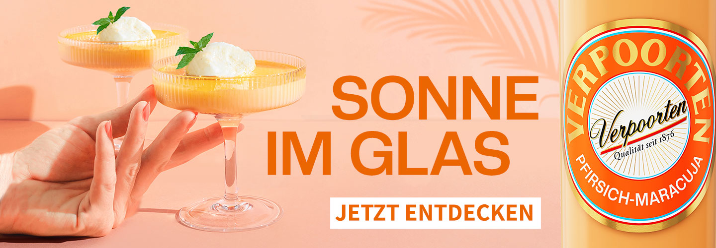 VERPOORTEN Pfirsich-Maracuja - Sonne im Glas